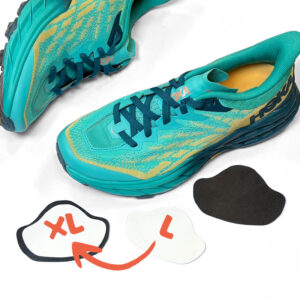 Reparer skoens hælkappe