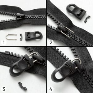 Erstatt anheng til glidelåsen