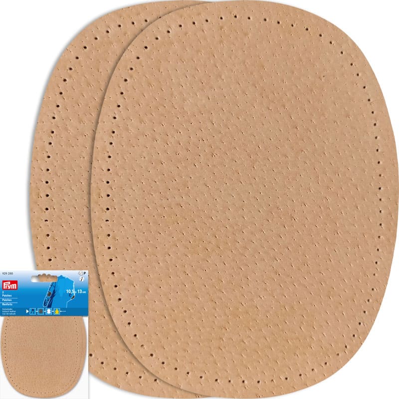 Albuelapper Nubuck skinn - Tykkelse 0,7 mm - Beige