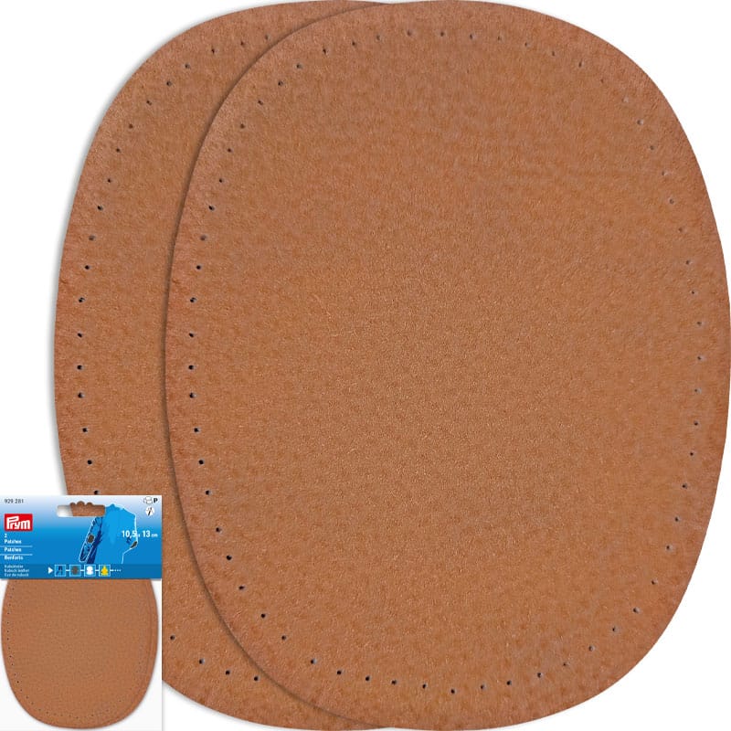 Albuelapper Nubuck skinn - Tykkelse 0,7 mm - Kamel
