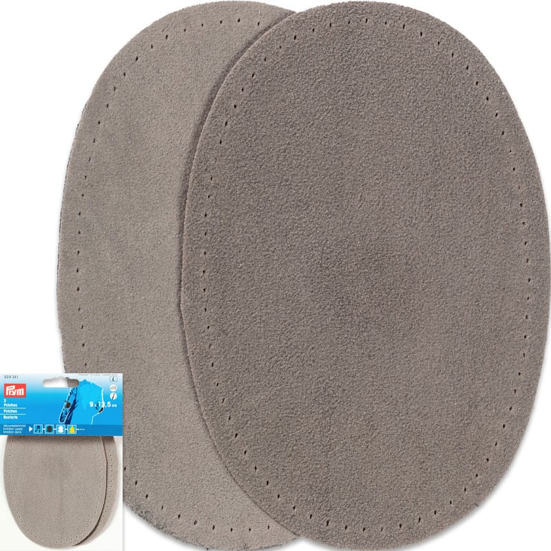 Albuelapper Fløyel - Tykkelse 0,75 mm - 8 x 10,5 cm , Lys grå