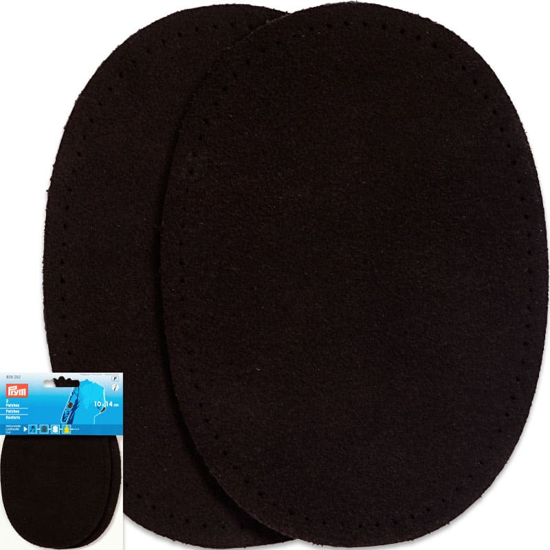 Albuelapper Semsket skinn - Tykkelse 1,6 mm - 10 x 14 cm , Mørk brun