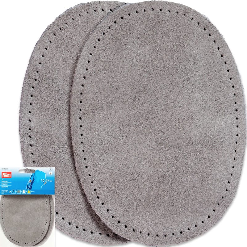 Albuelapper Semsket skinn - Tykkelse 1,6 mm - 10 x 14 cm , Grå