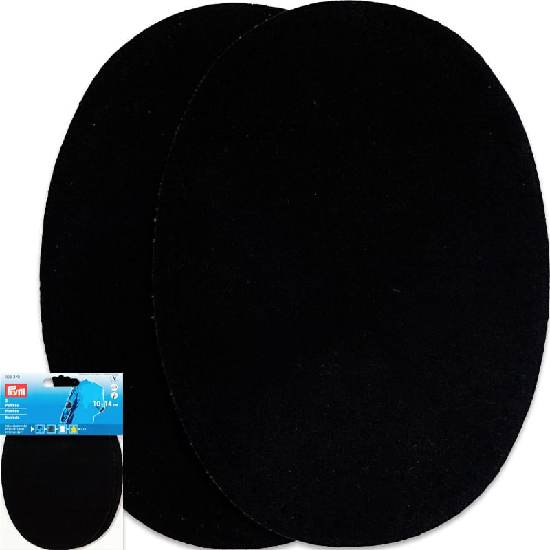 Albuelapper Fløyel - Tykkelse 0,75 mm - 10 x 14 cm , Svart