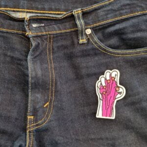 Zombiehånd Strykemerke bukser