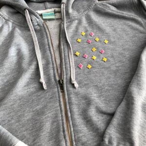 Små rosa dekorasjoner Strykemerker