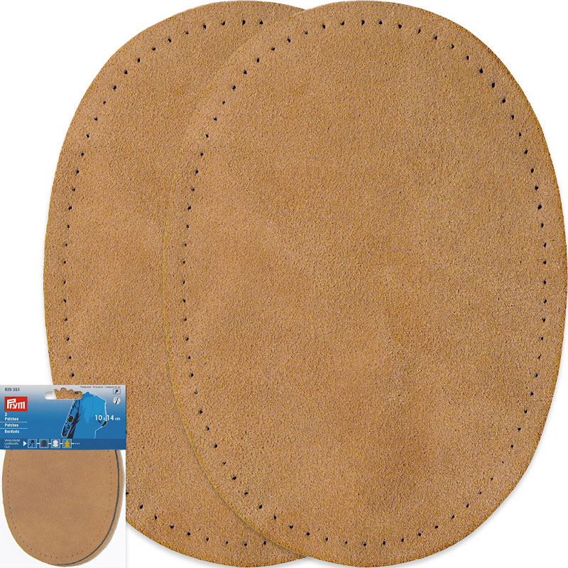 Albuelapper Semsket skinn - Tykkelse 1,6 mm - 10 x 14 cm , Kamel