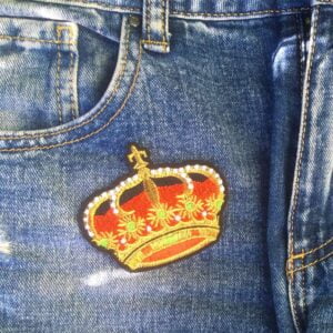 Rød krone Strykemerke bukser