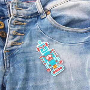 Turkis Robot Strykemerke bukser