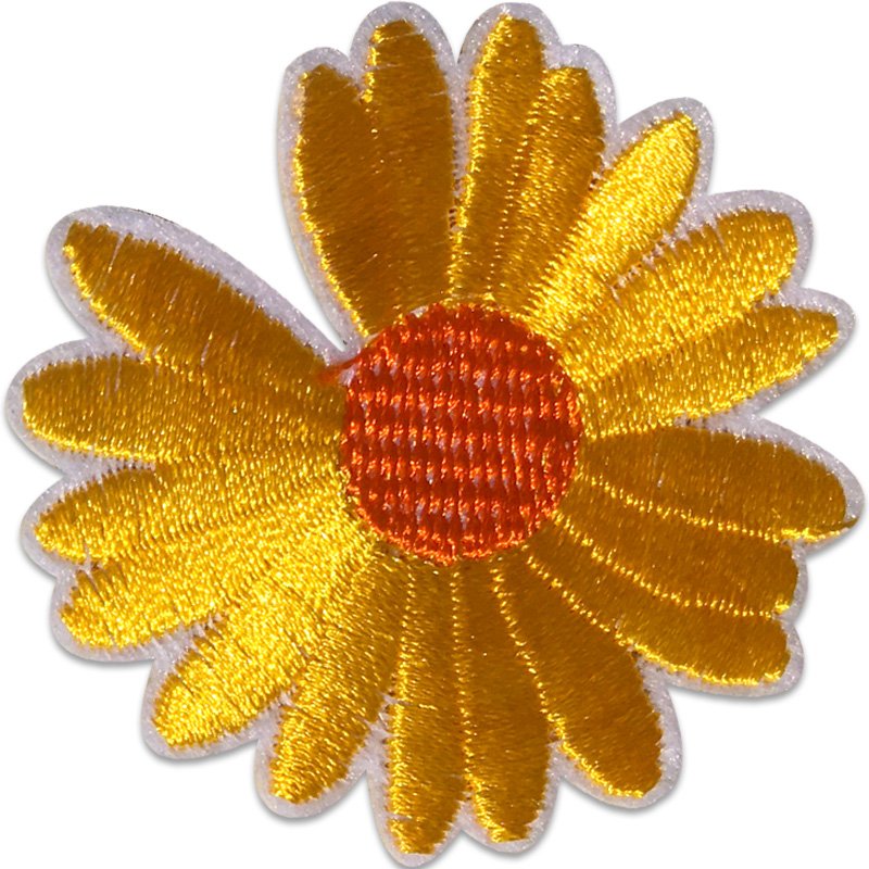 Blomst Gerbera - Strykemerke - Gul
