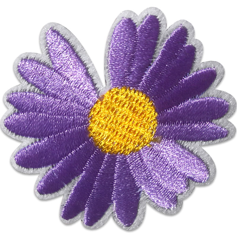 Blomst Gerbera - Strykemerke - Lilla