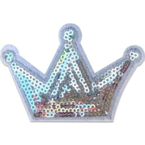 Krone sølvpaljetter