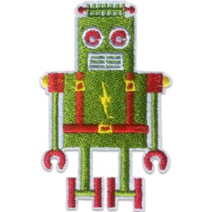Grønn robot Strykemerke