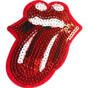Tunge Rolling Stones Paljettmerke