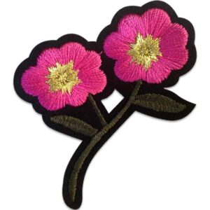Rosa blomster Strykemerke