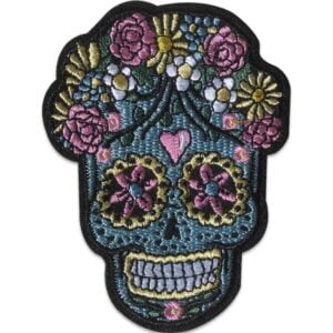 Hodeskalle blomsterkrans Strykemerke