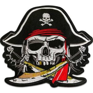 Pirathodeskalle trekanthatt Symerke