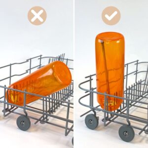Flaskeholder for oppvaskmaskin