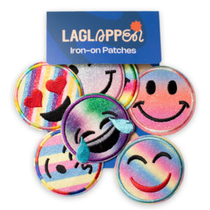 Smilefjes glitter - Strykemerker - Bilde 3