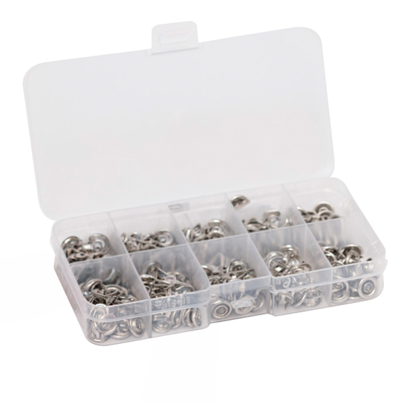 Ekstra trykknapper – 100 komplette knapper (uten tang)